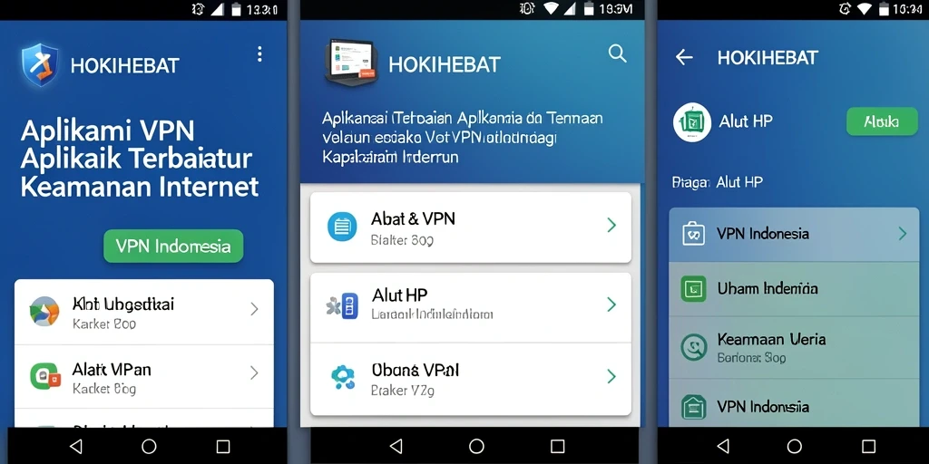 Antarmuka HOKIHEBAT yang sederhana dan mudah digunakan.