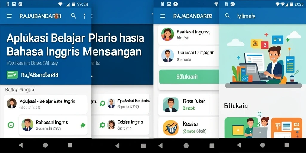 Tampilan antarmuka aplikasi RAJABANDAR88 yang intuitif dan menarik.