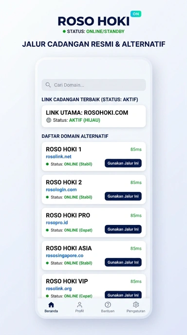 Tampilan link alternatif rosohoki